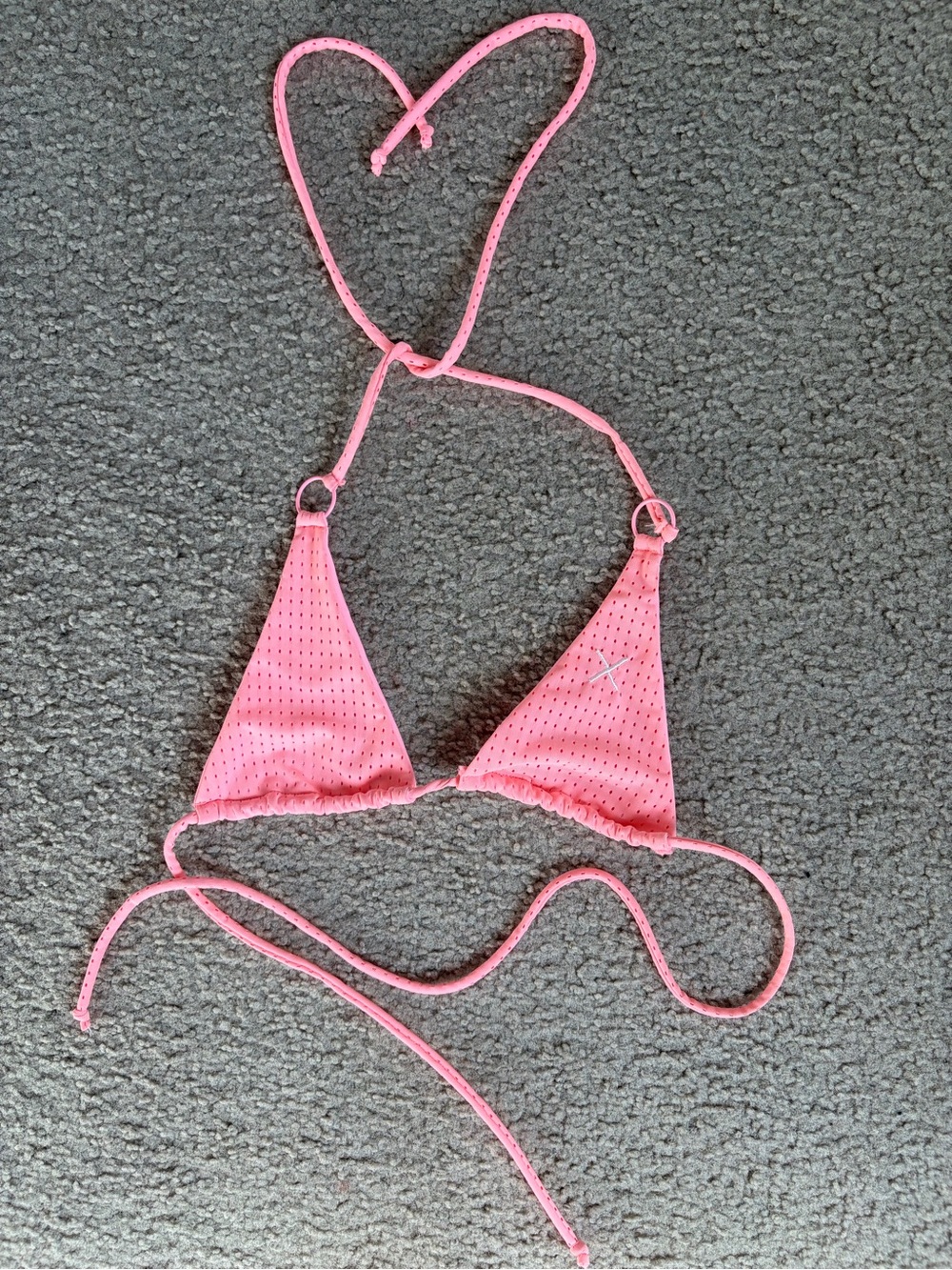 Boutine LA Pink Triangle Bikini Top